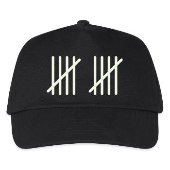 10 strokes - Kids’ Baseball Cap - black - Front