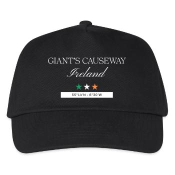 Giant’s Causeway Nordirland Souvenir – Reise - Kinder Basecap - Schwarz - Vorne