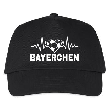 Bayerchen Fußballfans aus Bayern - Kinder Basecap - Schwarz - Vorne