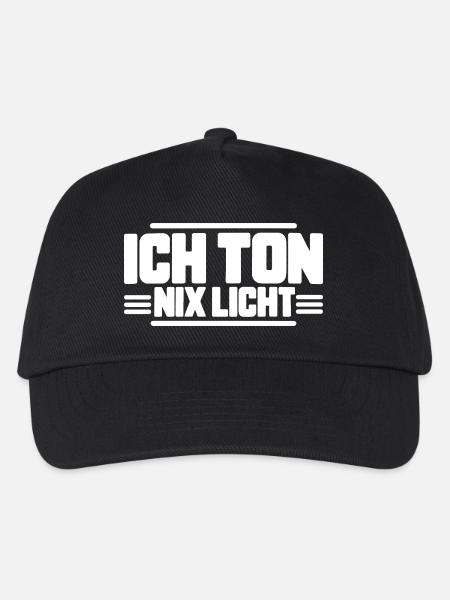 Ich Ton Nix Licht Veranstaltungstechniker Technik - Kinder Basecap - Schwarz