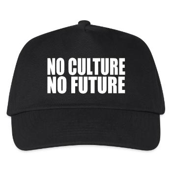 No culture no future - Kinder Basecap - Schwarz - Vorne