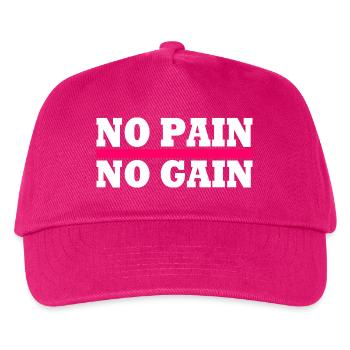 No pain no gain - Kids’ Baseball Cap - fuchsia - Front