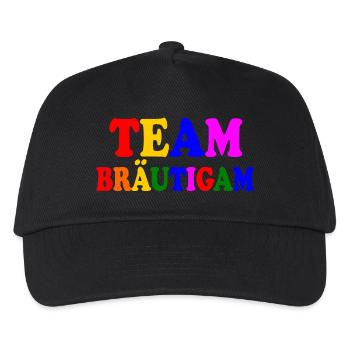 Team bräutigam - Kinder Basecap - Schwarz - Vorne