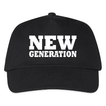 New generation - Kinder Basecap - Schwarz - Vorne