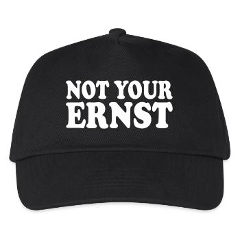 Not your ernst - Kinder Basecap - Schwarz - Vorne