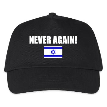Never again - israel - Kinder Basecap - Schwarz - Vorne