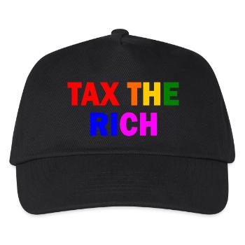 Tax the rich - Kinder Basecap - Schwarz - Vorne