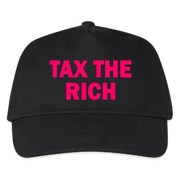 Tax the rich - Kinder Basecap - Schwarz - Vorne