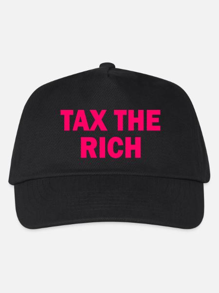 Tax the rich - Kinder Basecap - Schwarz