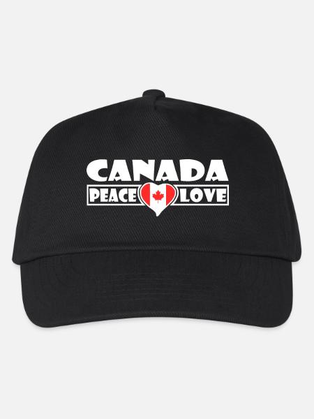 Canada - Kinder Basecap - Schwarz