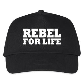 Rebel for life - Kids’ Baseball Cap - black - Front