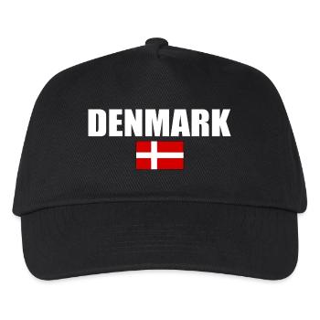 danemark - Casquette de baseball Enfant - noir - Devant