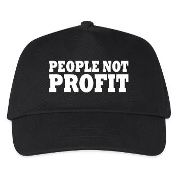 People not profit - Casquette de baseball Enfant - noir - Devant