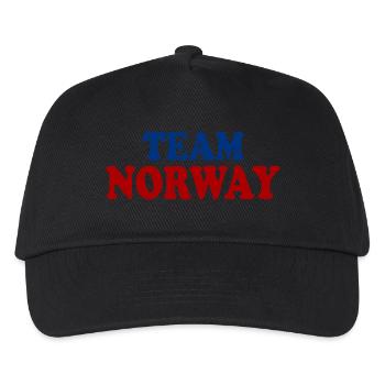 Norwegen - Kinder Basecap - Schwarz - Vorne