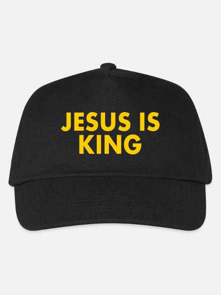 Jesus is king - Kinder Basecap - Schwarz