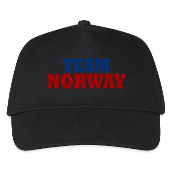 Norwegen - Kinder Basecap - Schwarz - Vorne