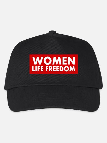 Women life freedom - Kinder Basecap - Schwarz