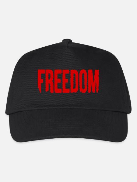 Freedom - Kinder Basecap - Schwarz