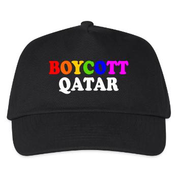 Boycott qatar - Kinder Basecap - Schwarz - Vorne