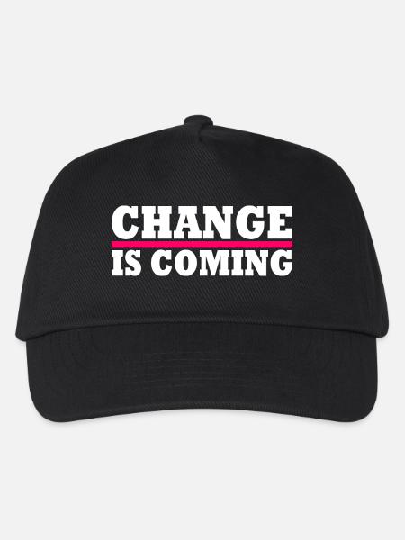 Change is coming - Kinder Basecap - Schwarz