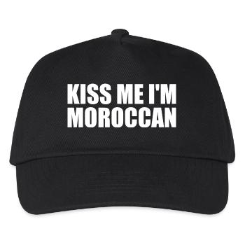 Kiss me im moroccan - marokko - Kinder Basecap - Schwarz - Vorne