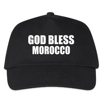 God bless morocco maroc - Casquette de baseball Enfant - noir - Devant