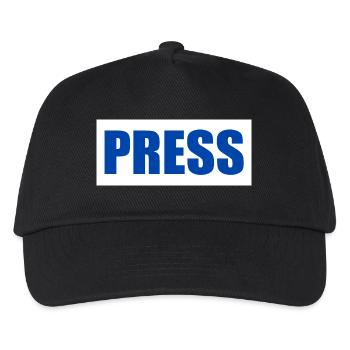 Press - Casquette de baseball Enfant - noir - Devant