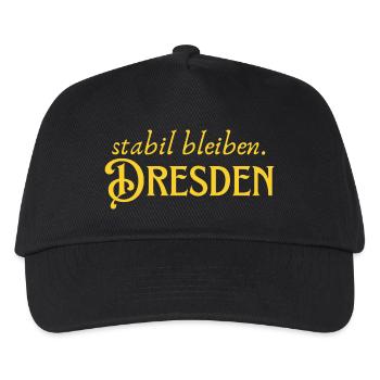 Rester stable à Dresde - Casquette de baseball Enfant - noir - Devant