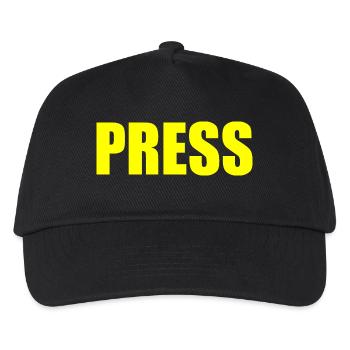 Press - Casquette de baseball Enfant - noir - Devant