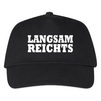 Langsam reichts - Kinder Basecap - Schwarz - Vorne
