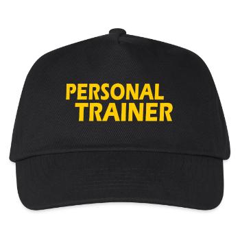 Personal trainer - Kinder Basecap - Schwarz - Vorne