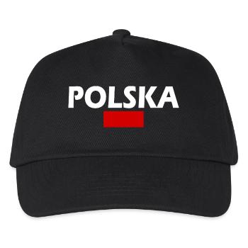 Polen - Kinder Basecap - Schwarz - Vorne