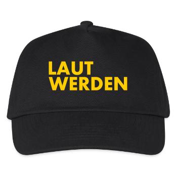 Laut werden - Kinder Basecap - Schwarz - Vorne