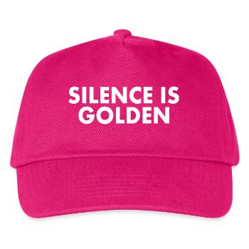 silence is golden - Kinder Basecap - Fuchsia - Vorne