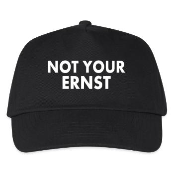 Not your ernst - Kinder Basecap - Schwarz - Vorne