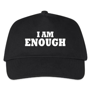 I am enough - Kids’ Baseball Cap - black - Front