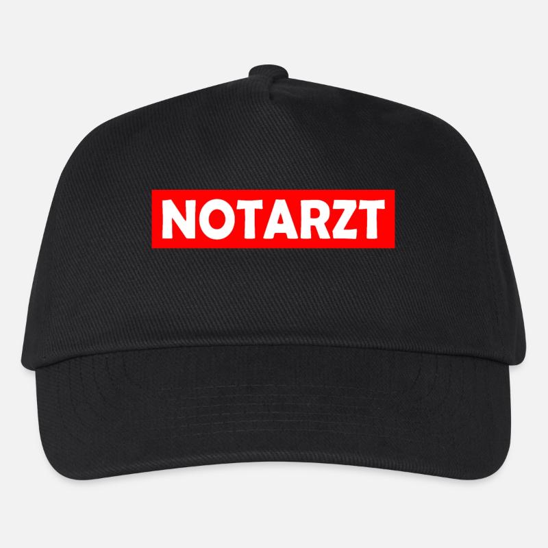 Notarzt - Kinder Basecap - Schwarz