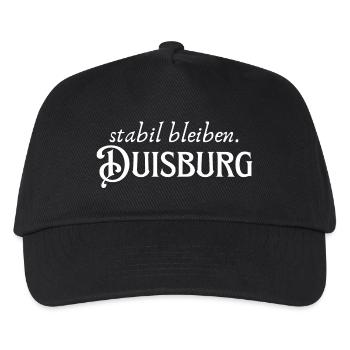 Rester stable à Duisbourg - Casquette de baseball Enfant - noir - Devant