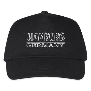Hamburg - Kinder Basecap - Schwarz - Vorne
