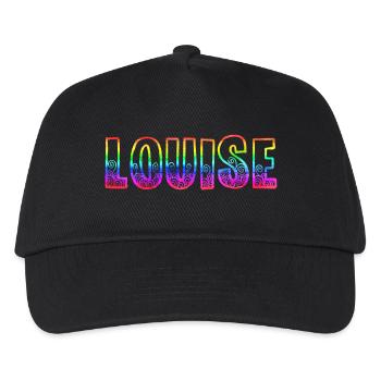 louise rs regenbogen - Kinder Basecap - Schwarz - Vorne