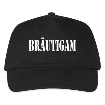 Bräutigam - Kinder Basecap - Schwarz - Vorne