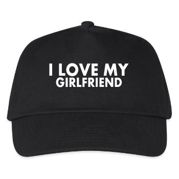 I love my girlfriend - Kinder Basecap - Schwarz - Vorne
