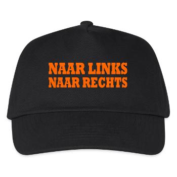 naar links naar rechts - Kinder Basecap - Schwarz - Vorne