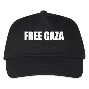 Free gaza - Kinder Basecap - Schwarz - Vorne