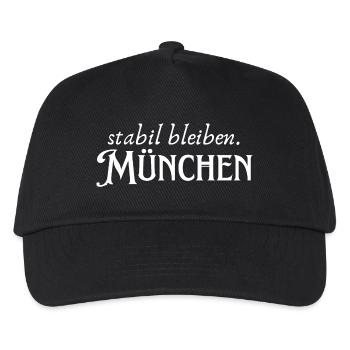 Staying stable Munich - Kids’ Baseball Cap - black - Front