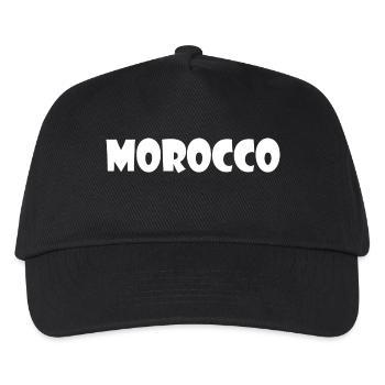 Maroc - Casquette de baseball Enfant - noir - Devant