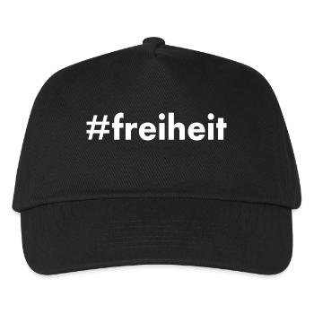 freiheit - Kinder Basecap - Schwarz - Vorne
