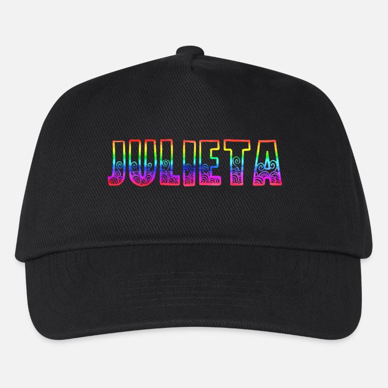 julieta rs regenbogen - Kinder Basecap - Schwarz