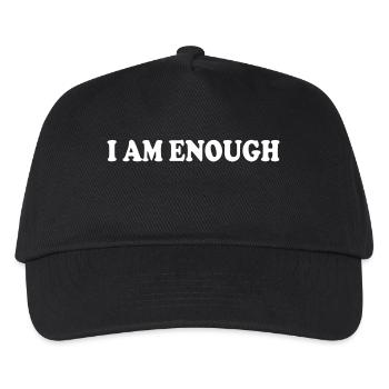 I am enough - Kids’ Baseball Cap - black - Front