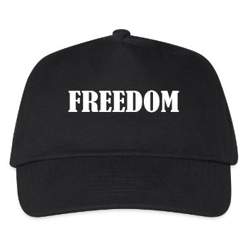 Freedom - Kinder Basecap - Schwarz - Vorne